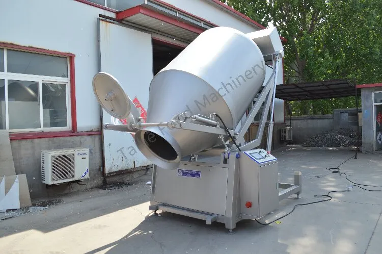 Large inclined automatic lifting vacuum rolling machine - Tumbler - foodmachtech